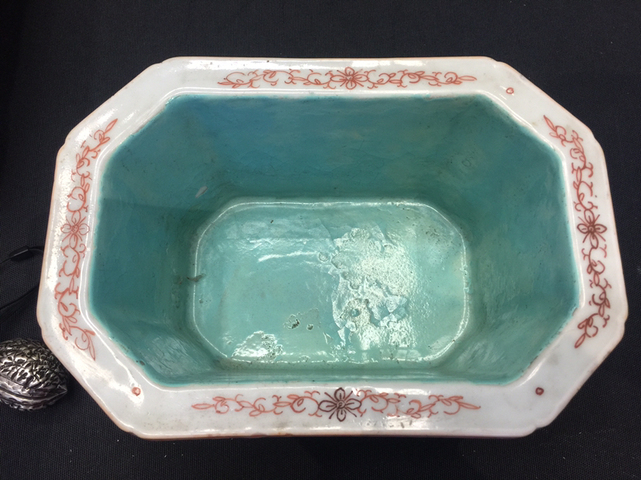 古玩陶瓷粉彩花盆拍賣，當前價格8000元