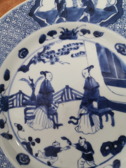 古玩陶瓷青花仕女盤拍賣，當前價格12000元