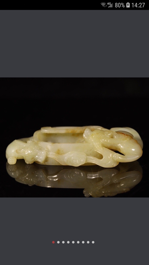 古玩玉器和田玉雕件拍賣，當(dāng)前價格8000元