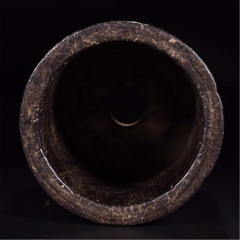 古玩雜項(xiàng)紫檀木筆筒拍賣，當(dāng)前價(jià)格4000元