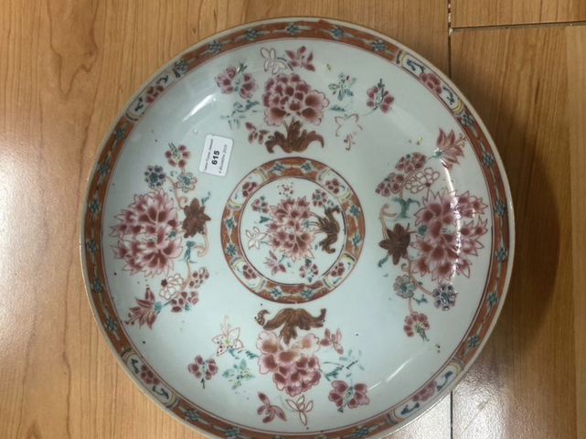 古玩陶瓷粉彩盤一對拍賣，當前價格8000元