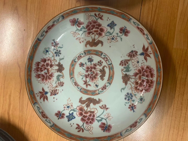 古玩陶瓷粉彩盤一對拍賣，當前價格8000元