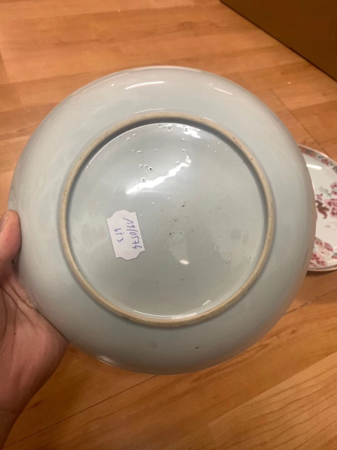 古玩陶瓷粉彩盤一對拍賣，當前價格8000元