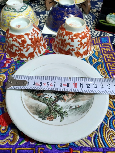 古玩陶瓷粉彩盤拍賣，當前價格5980元