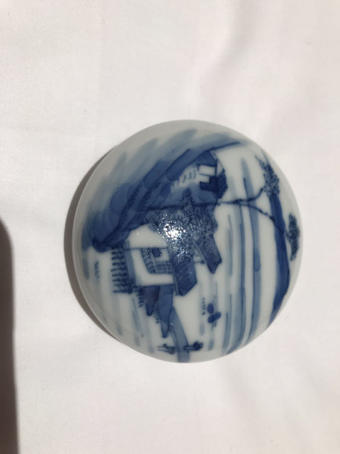 古玩陶瓷印泥盒拍賣，當前價格12800元