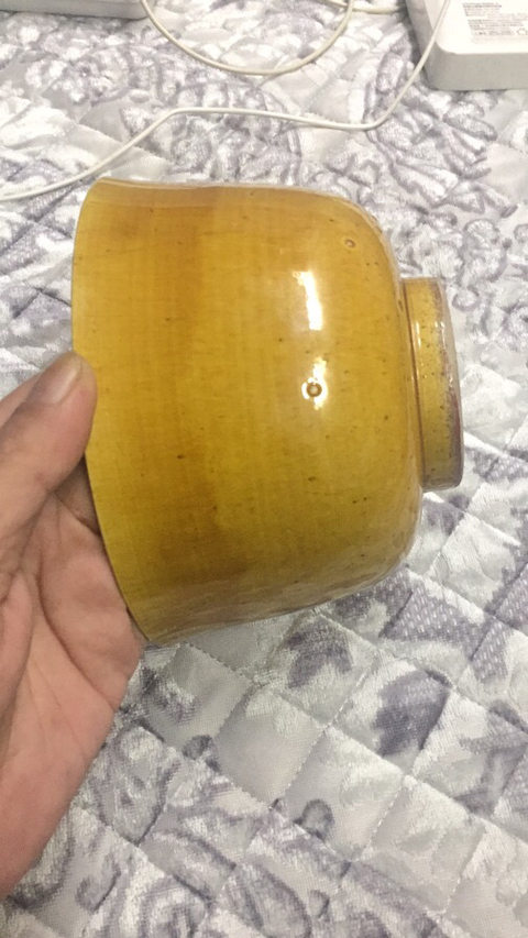 古玩陶瓷黃釉碗拍賣，當前價格9900元
