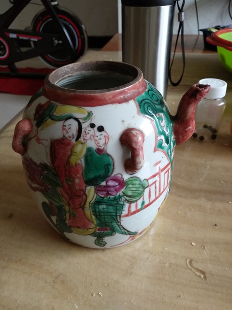 古玩陶瓷粉彩壺拍賣，當前價格8500元