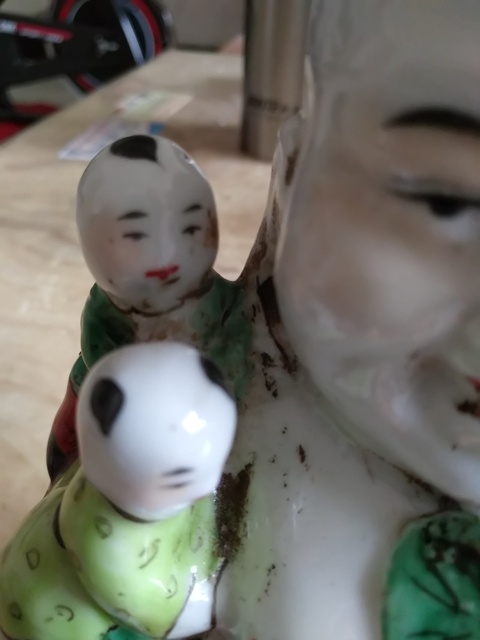 古玩陶瓷粉彩佛拍賣，當前價格8700元