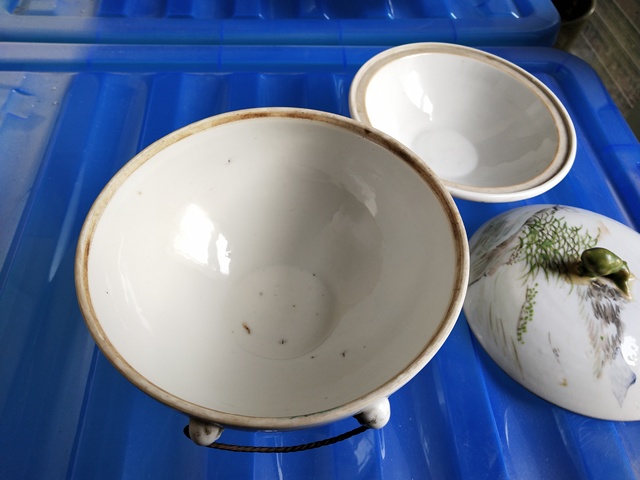 古玩陶瓷淺絳彩暖鍋拍賣，當前價格9260元