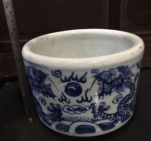 古玩陶瓷龍紋青花爐拍賣，當(dāng)前價(jià)格13900元