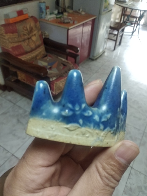 古玩陶瓷藍釉印花筆山拍賣，當前價格9900元