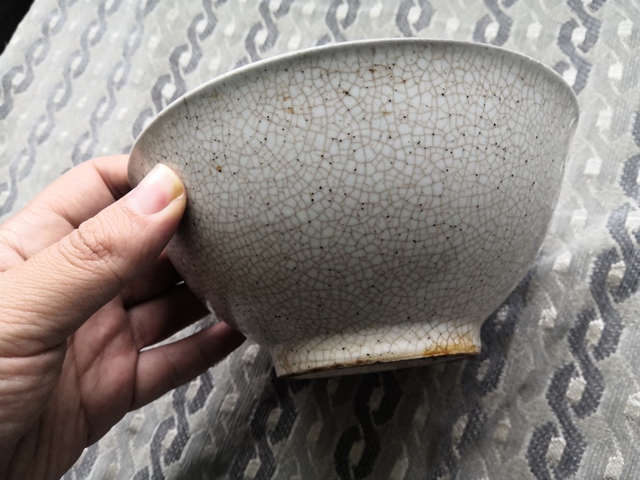 古玩陶瓷哥釉碗拍賣，當(dāng)前價(jià)格2800元