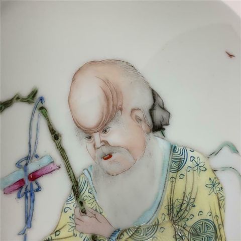 古玩陶瓷粉彩福祿壽三星紋瓶拍賣，當(dāng)前價(jià)格9900元