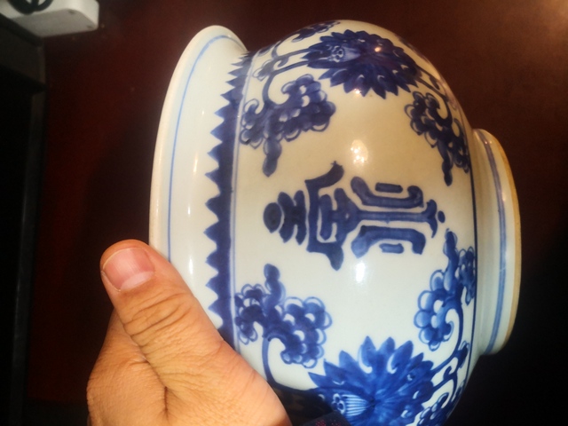 古玩陶瓷青花香爐拍賣，當前價格12600元