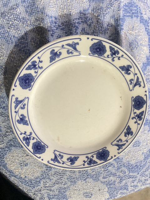 古玩陶瓷青花花卉紋盤拍賣，當前價格13800元