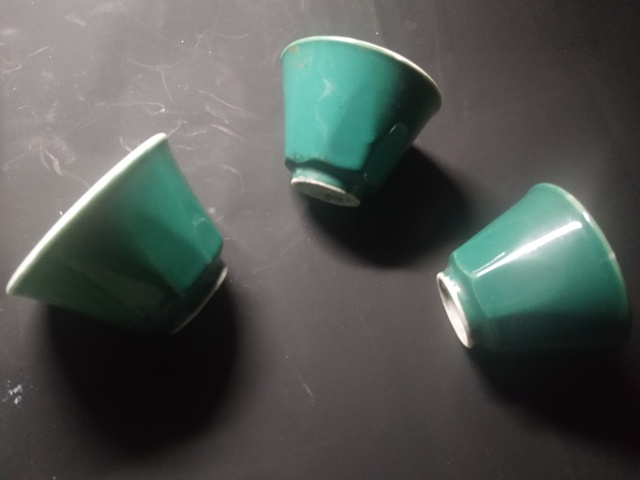 古玩陶瓷綠釉杯拍賣，當前價格10200元