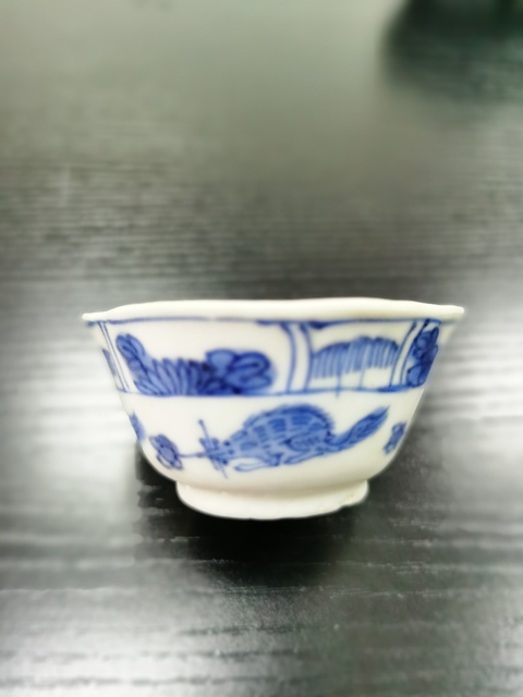 古玩陶瓷青花杯拍賣，當前價格4000元