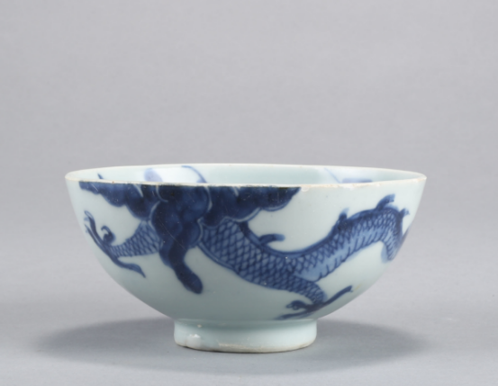 古玩陶瓷龍紋青花碗拍賣，當前價格10000元