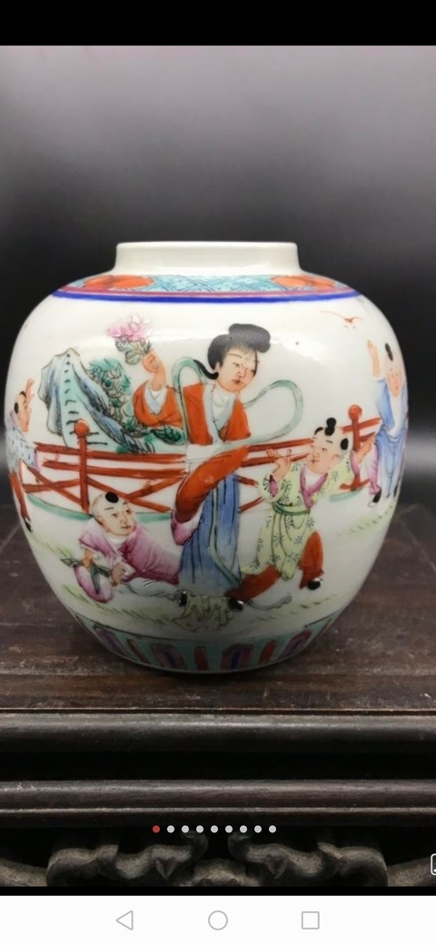 古玩陶瓷粉彩罐拍賣，當(dāng)前價格7000元