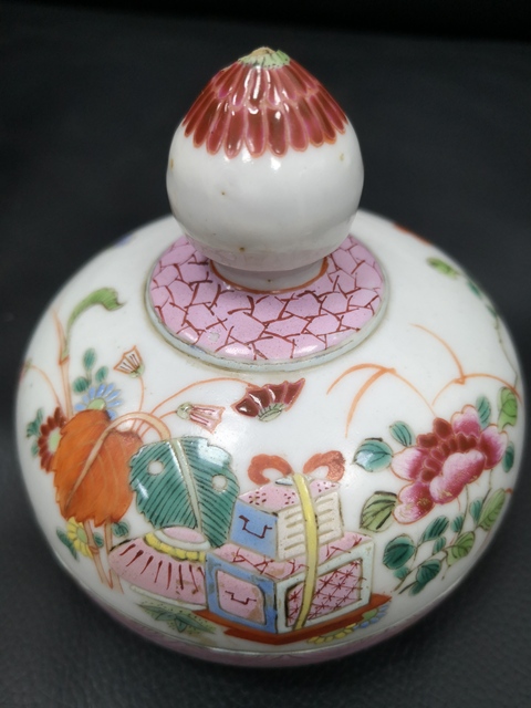 古玩陶瓷博古圖蓋罐拍賣，當前價格8900元