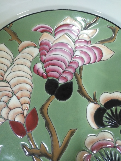 古玩陶瓷粉彩大盤拍賣，當前價格10500元