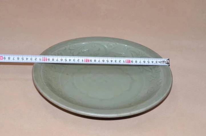 古玩陶瓷龍泉印花盤拍賣，當前價格17800元