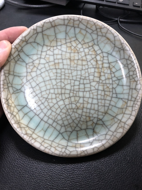 古玩陶瓷哥釉盤拍賣，當前價格16800元