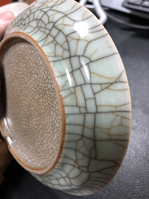 古玩陶瓷哥釉盤拍賣，當前價格16800元