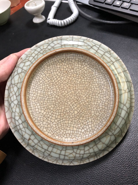 古玩陶瓷哥釉盤拍賣，當前價格16800元