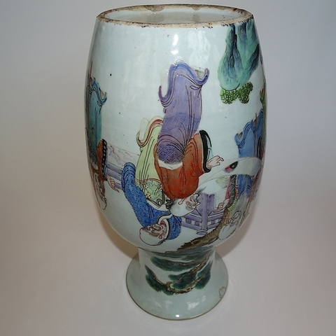 古玩陶瓷粉彩人物紋瓶拍賣，當前價格9890元