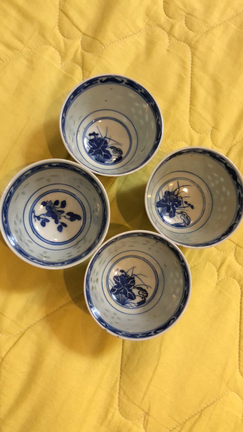 古玩陶瓷青花描金杯拍賣，當前價格8800元