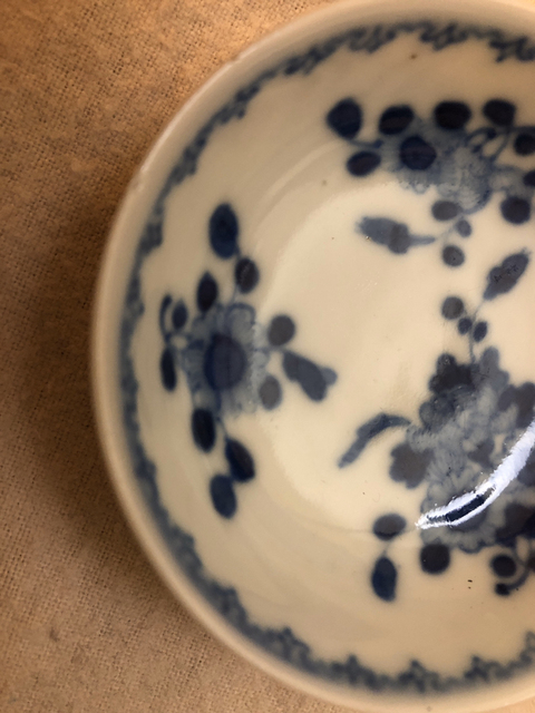 古玩陶瓷青花折枝花卉紋小碟拍賣，當前價格1880元