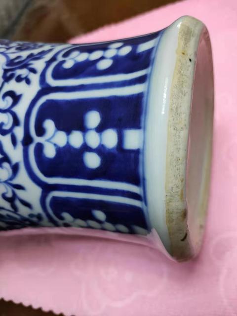 古玩陶瓷青花纏枝蓮紋瓶拍賣，當前價格13800元