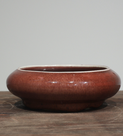 古玩陶瓷紅釉洗拍賣，當前價格2800元