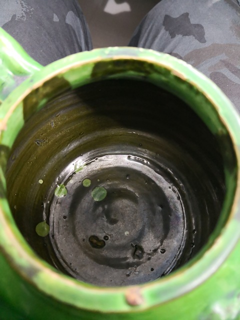 古玩陶瓷綠釉執(zhí)壺拍賣，當(dāng)前價格1800元