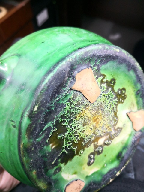 古玩陶瓷綠釉執(zhí)壺拍賣，當(dāng)前價格1800元