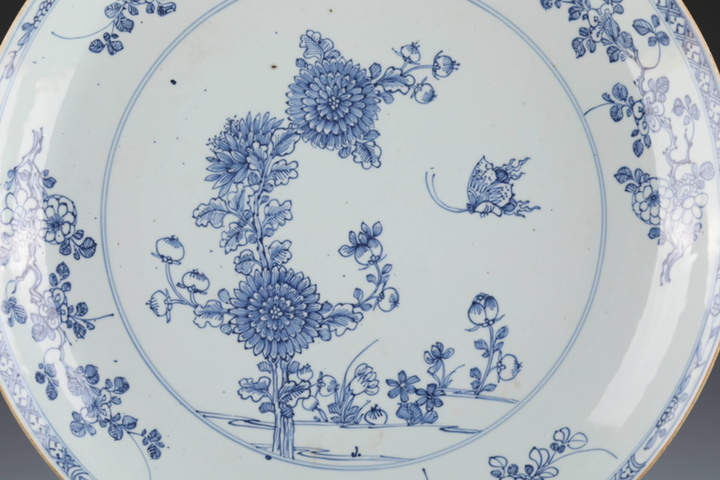 古玩陶瓷青花盤拍賣，當前價格1080元