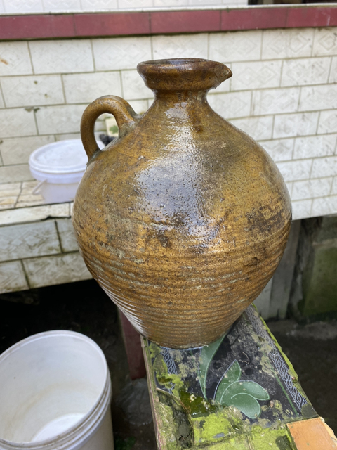 古玩陶瓷醬釉澆壺拍賣，當前價格12800元