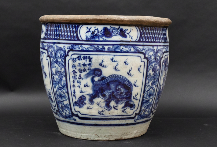 古玩陶瓷青花缸拍賣，當前價格10080元