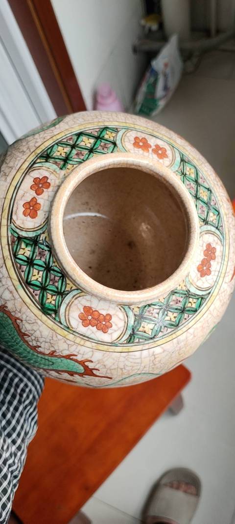 古玩陶瓷五彩罐拍賣，當前價格3800元