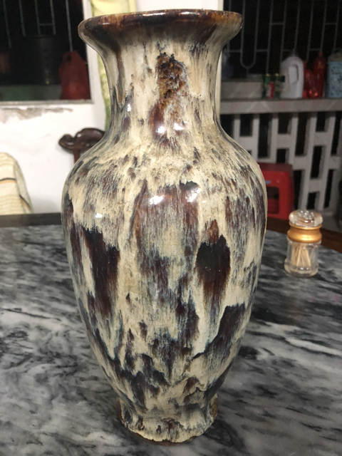 古玩陶瓷花釉瓶拍賣，當(dāng)前價格6800元