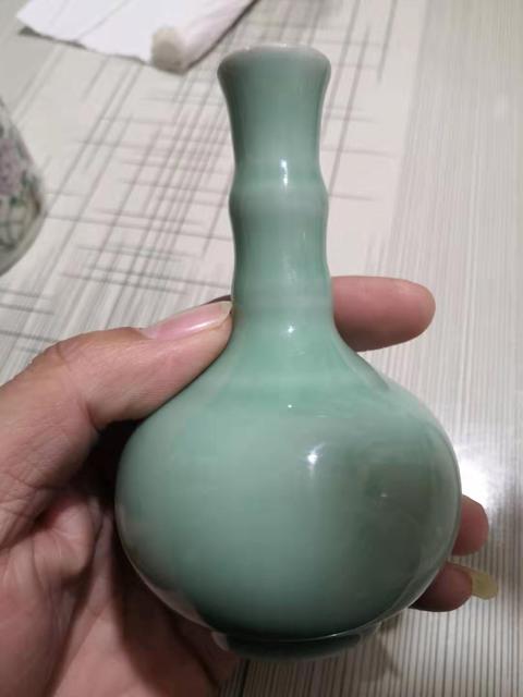古玩陶瓷青釉長頸瓶拍賣，當前價格12500元