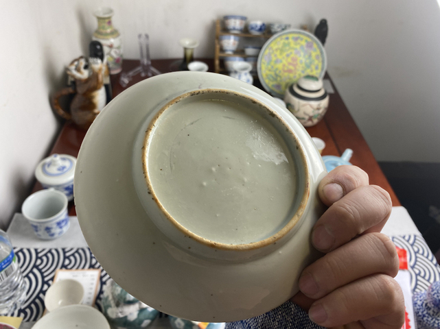 古玩陶瓷刷花鹿紋盤拍賣，當前價格8500元