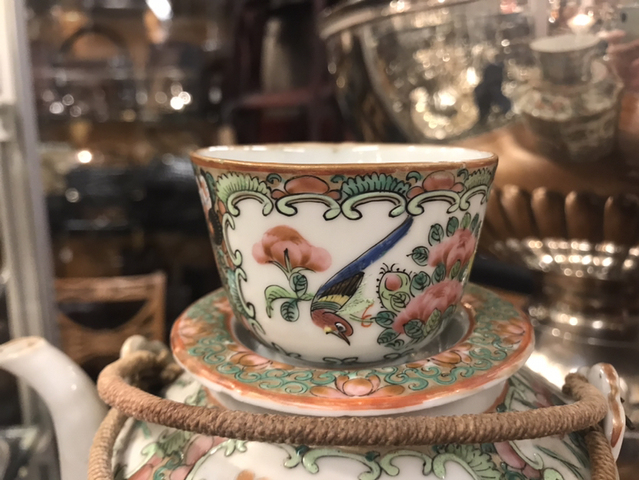 古玩陶瓷廣彩壺杯拍賣，當前價格11900元