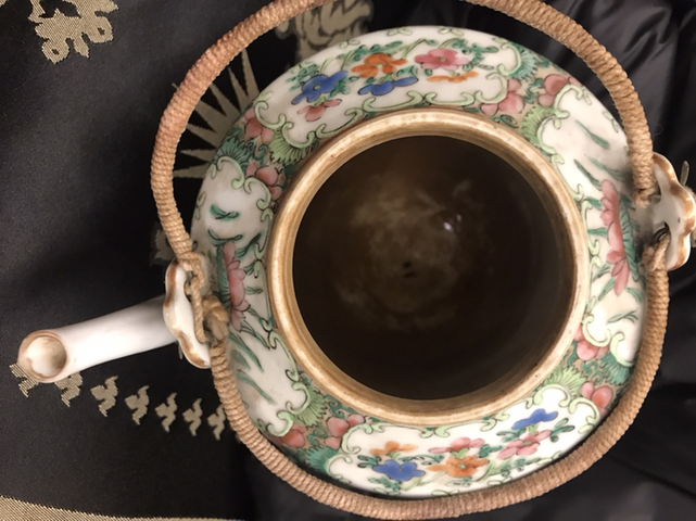 古玩陶瓷廣彩壺杯拍賣，當前價格11900元