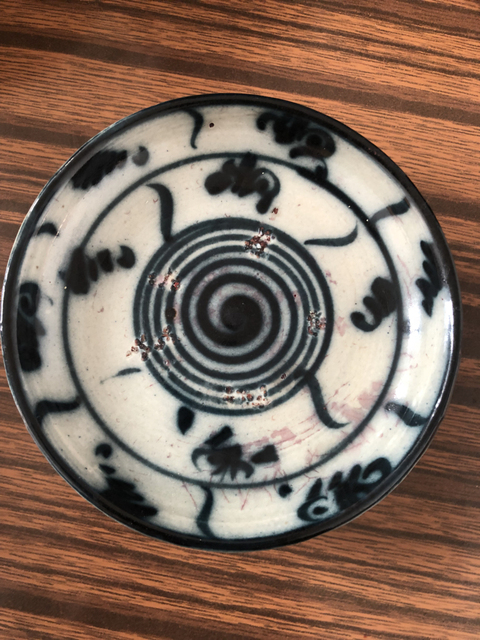 古玩陶瓷青花纏枝花卉紋盤拍賣，當前價格6800元