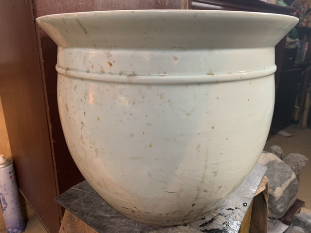 古玩陶瓷白釉缸拍賣，當前價格9600元