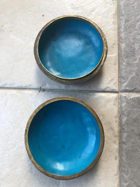 古玩陶瓷景泰藍粉盒拍賣，當前價格12800元