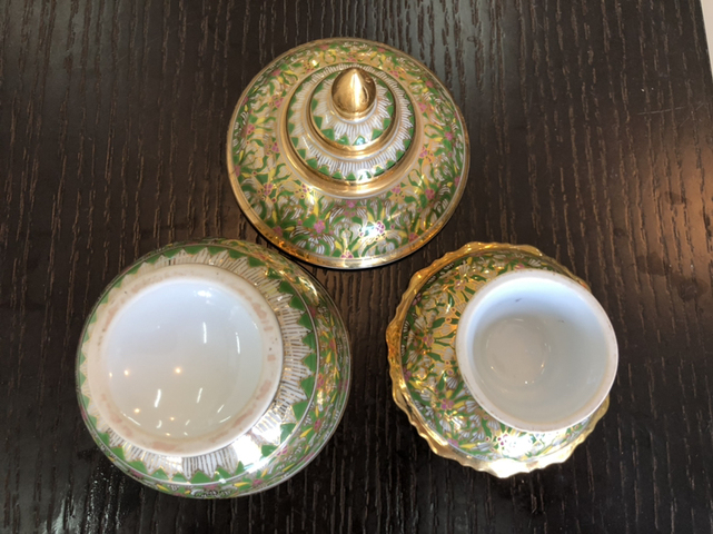 古玩陶瓷粉彩蓋碗拍賣，當前價格11000元