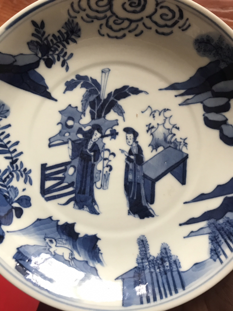 古玩陶瓷青花盤拍賣，當前價格9800元